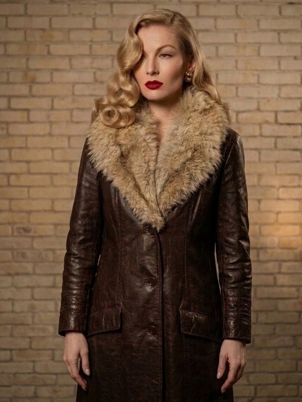 Vintage 1970s Neto Canada Genuine Leather & Real Fur Coat